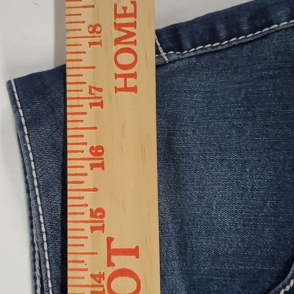 New Direction Weekend Blue Jean Shorts with Studs and Cuffed Leg - Picture 11 of 11